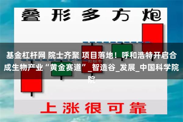 基金杠杆网 院士齐聚 项目落地！呼和浩特开启合成生物产业“黄金赛道”_智造谷_发展_中国科学院