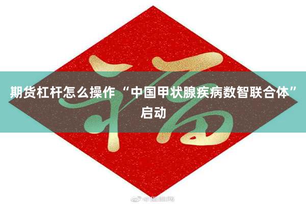 期货杠杆怎么操作 “中国甲状腺疾病数智联合体”启动