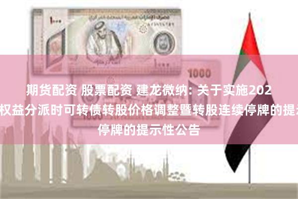 期货配资 股票配资 建龙微纳: 关于实施2024年年度权益分派时可转债转股价格调整暨转股连续停牌的提示性公告
