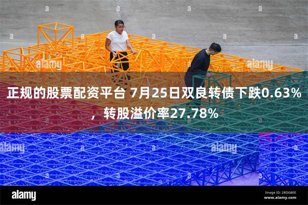 正规的股票配资平台 7月25日双良转债下跌0.63%，转股溢价率27.78%