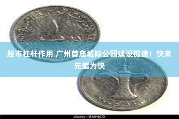 股市杠杆作用 广州首座城际公园建设提速！快来先睹为快