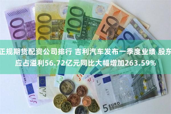 正规期货配资公司排行 吉利汽车发布一季度业绩 股东应占溢利56.72亿元同比大幅增加263.59%