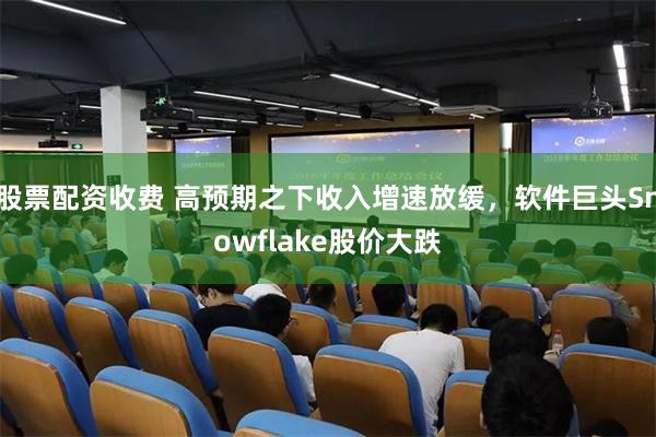 股票配资收费 高预期之下收入增速放缓，软件巨头Snowflake股价大跌