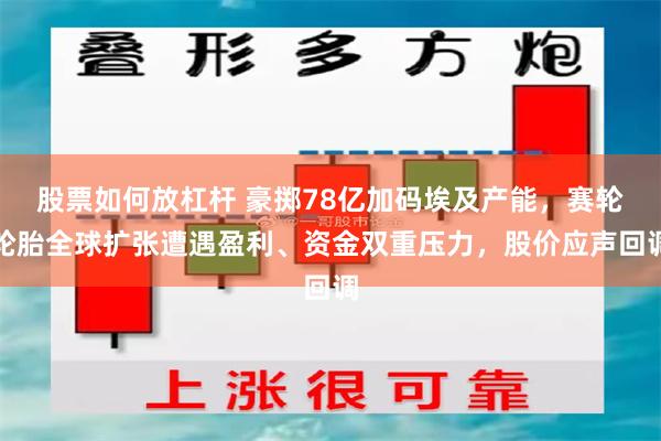 股票如何放杠杆 豪掷78亿加码埃及产能，赛轮轮胎全球扩张遭遇盈利、资金双重压力，股价应声回调