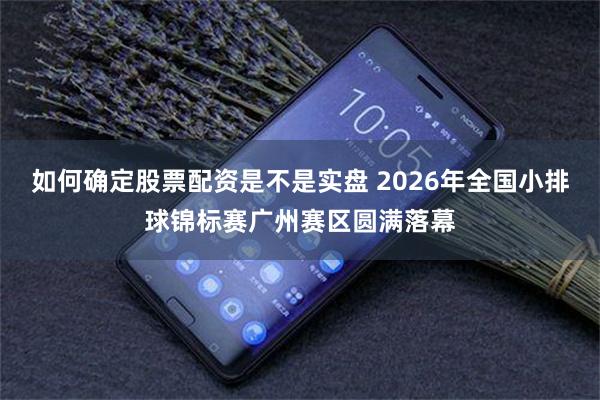 如何确定股票配资是不是实盘 2026年全国小排球锦标赛广州赛区圆满落幕