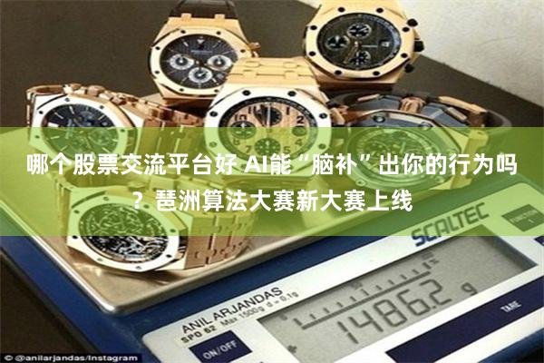 哪个股票交流平台好 AI能“脑补”出你的行为吗？琶洲算法大赛新大赛上线